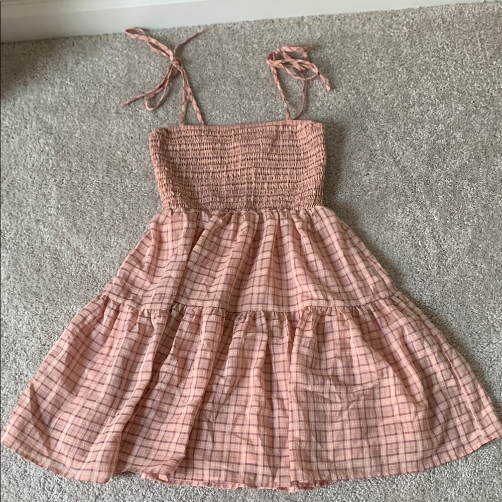 Pink Checkered Altar’d State Sundress Medium